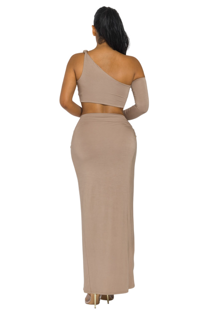 ZENA SKIRT SET - MOCHA