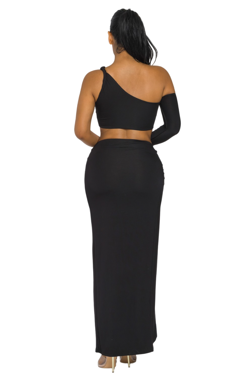 ZENA SKIRT SET - BLACK