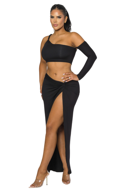 ZENA SKIRT SET - BLACK